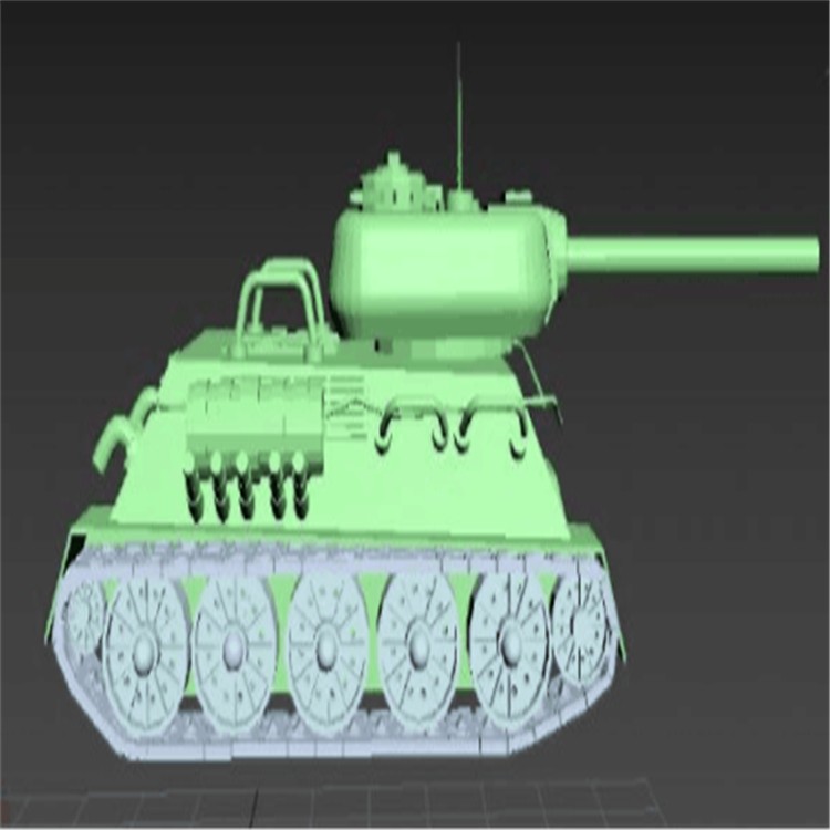 白银充气军用坦克模型